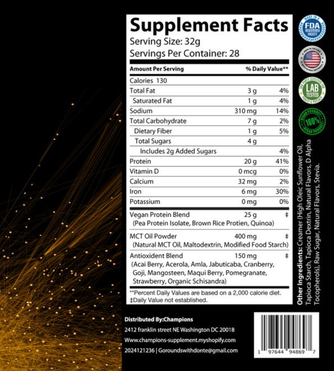 Plant Protein - Vanilla Milkshake