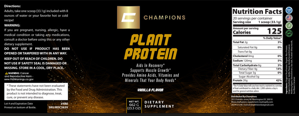 Plant Protein - Vanilla