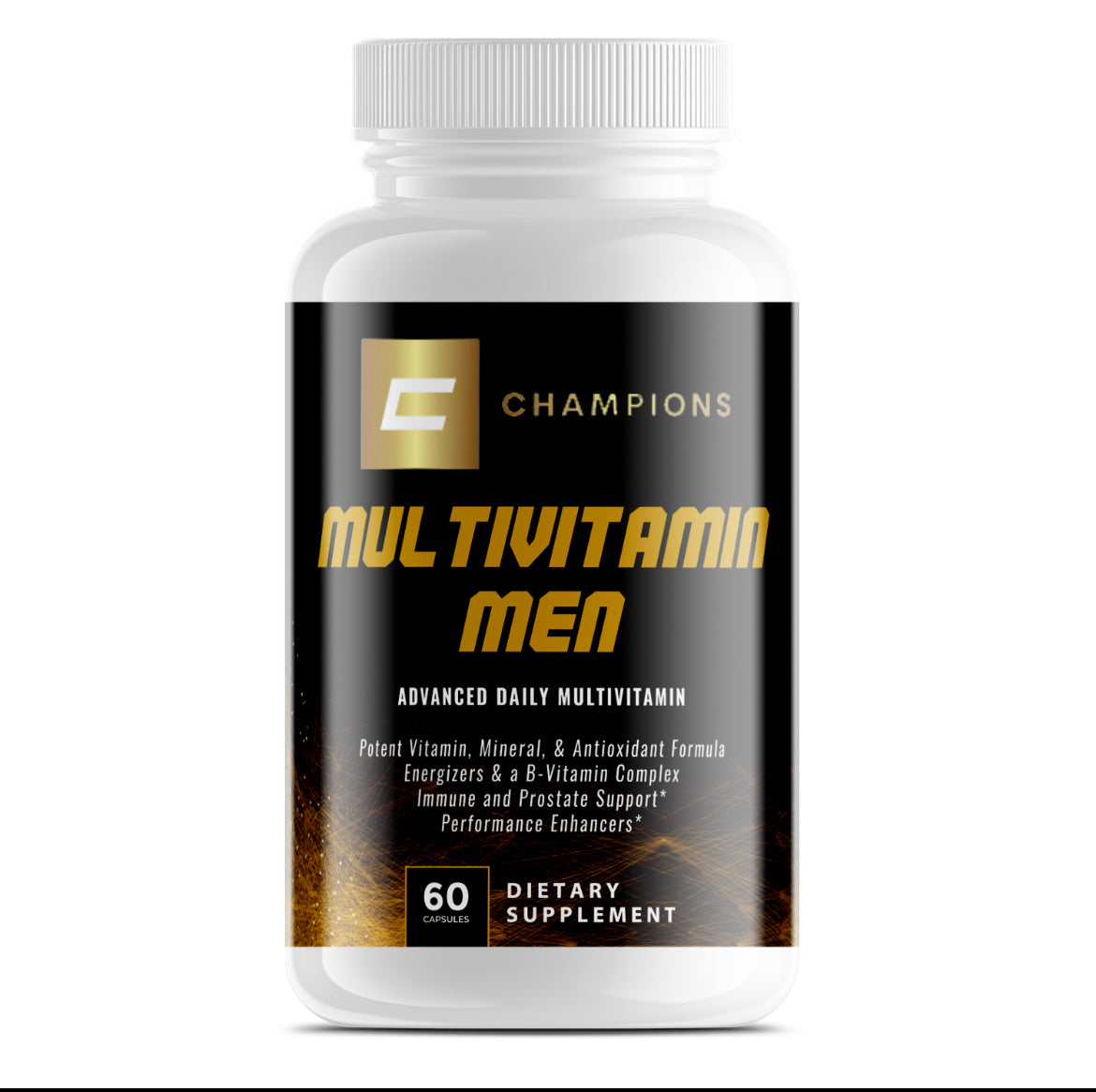 Champions Supplements Multivitamin Men, 60 Capsules, 30 Servings, Serving Size 2 Capsules,