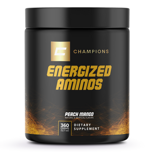 Champions Supplements Energized Aminos, BCAA Peach Mango Flavor, 9g, 40 servings, 360g